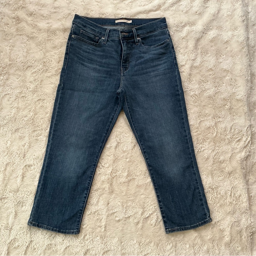 Denizen from Levi's Deep Indigo Cropped Jeans